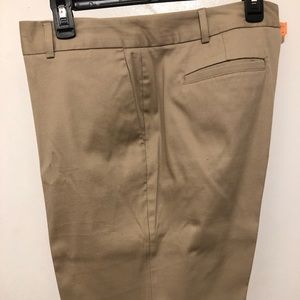 Tan stretch capris sz 16